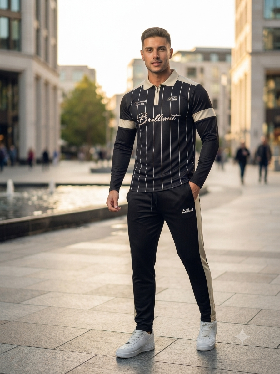 Premium Men's "Brilliant" Limited Edition Dry-Fit Tracksuit Set