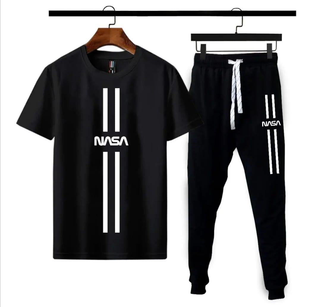 NASA Printed Premium Black Cotton Tracksuit for Men & Boys