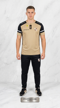 Premium Porsche Men's Beige & Black Sportswear Tracksuit Set