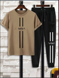 NASA Printed Premium Polyester Tracksuit for Men - Beige Color