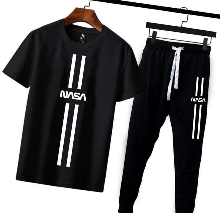 NASA Printed Premium Black Cotton Tracksuit for Men & Boys